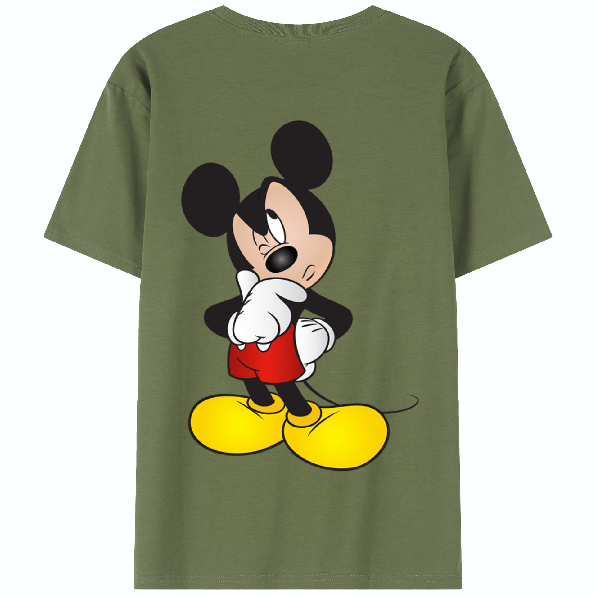（画像用） ミッキーマウス Mickey Mouse 綿100％半袖Tシャツ（背面プリント）